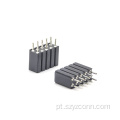 Conector fêmea usinado com passo de 2,54 mm 10P